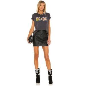 Free People Modern Femme Leather Mini Skirt